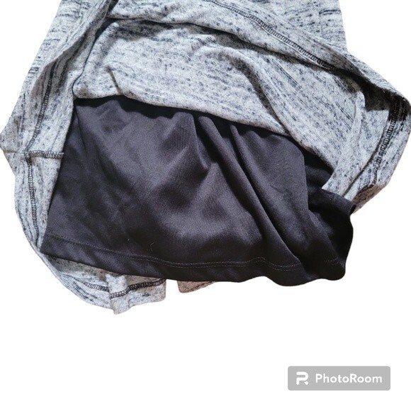 Anthropologie Amadi Siz Fara Surplice Gray Wrap Dress - S - Picture 4 of 7